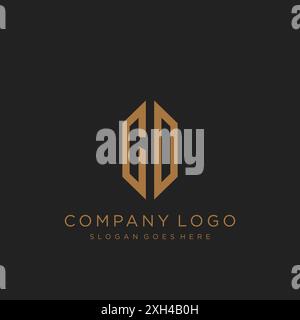 Logo-Design mit CD-Letter Stock Vektor