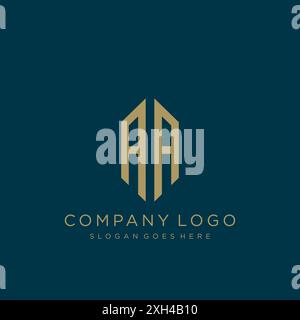 Design mit AA-Letter-Logo Stock Vektor