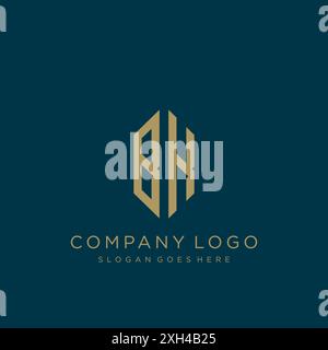 Design mit BK Letter-Logo Stock Vektor