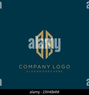 Design mit CP Letter-Logo Stock Vektor