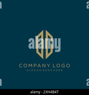 Design mit DC Letter-Logo Stock Vektor