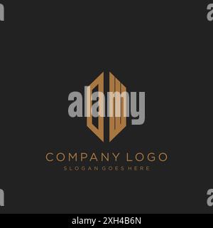Design mit DW Letter-Logo Stock Vektor