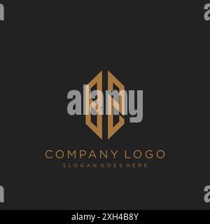Design mit BZ Letter-Logo Stock Vektor