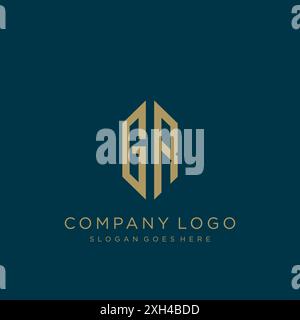 Logo mit GR-Letter-Logo Stock Vektor