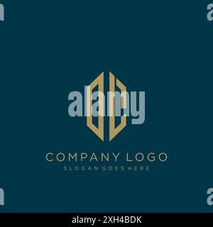 Design mit DL-Letter-Logo Stock Vektor