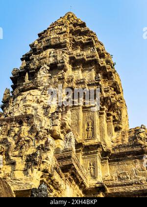 Das UNESCO-Weltkulturerbe in Angkor Wat, einem hinduistisch-buddhistischen Tempelkomplex in der Nähe von Siem Reap, Kambodscha. Stockfoto