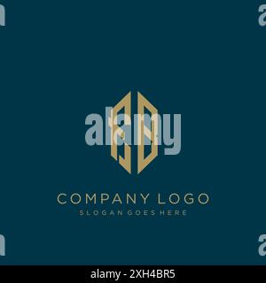 Logo mit FB Letter-Logo Stock Vektor