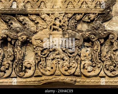 Pre Rup Tempel, ein Hindutempel in Angkor, erbaut 961 für den Khmer-König Rajendravarman aus Laterit und Sandstein, Kambodscha. Stockfoto