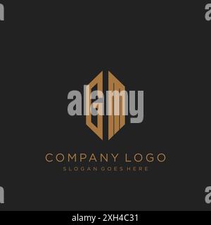 Design mit GM Letter-Logo Stock Vektor