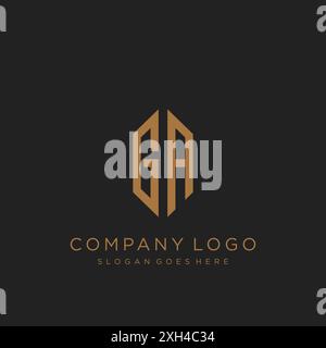 Design mit GA Letter-Logo Stock Vektor