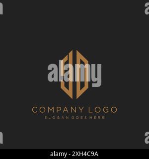 Design mit JD Letter-Logo Stock Vektor