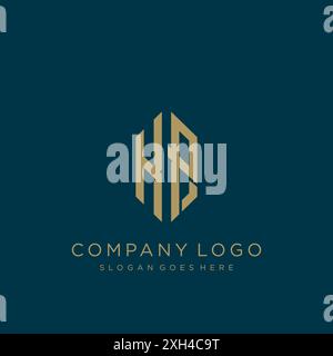 Design mit KP Letter-Logo Stock Vektor