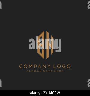 Design mit PK Letter-Logo Stock Vektor