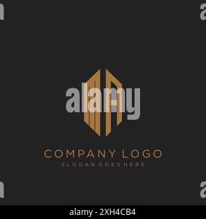 Logo-Design mit MA Letter Stock Vektor