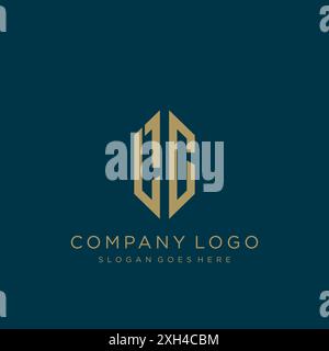 Logo mit LC-Letter-Logo Stock Vektor