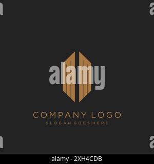 Logo mit MM-Letter-Logo Stock Vektor