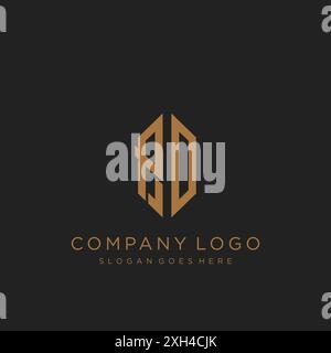 Logo mit PD Letter-Logo Stock Vektor