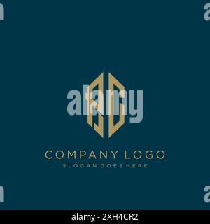 Design mit PC-Letter-Logo Stock Vektor