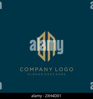 QN Letter Logo-Design Stock Vektor