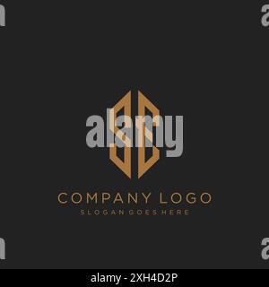 Logo mit SE-Letter-Logo Stock Vektor