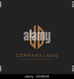 YQ Letter Logo-Design Stock Vektor