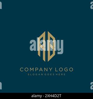 Design mit RB-Letter-Logo Stock Vektor