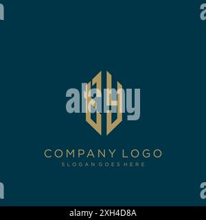 Design mit TY Letter-Logo Stock Vektor