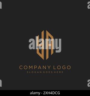 Design mit YA Letter-Logo Stock Vektor