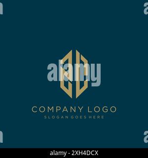 Design mit ZL Letter-Logo Stock Vektor