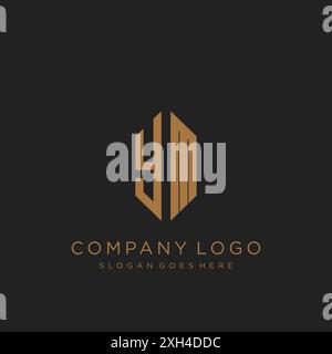 Design mit YM Letter-Logo Stock Vektor