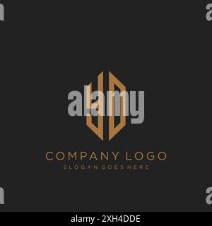 Design mit YD-Letter-Logo Stock Vektor