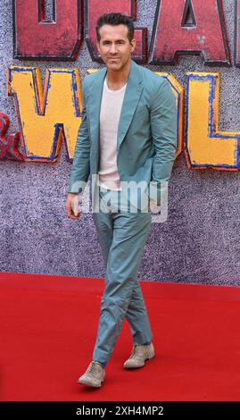 London, Großbritannien. Juli 2024. Ryan Reynolds beim Deadpool & Wolverine UK Sneak Peek Event, Eventim Apollo am 11. Juli 2024 in London, Großbritannien. Foto: Stuart Hardy/ABACAPRESS. COM Credit: Abaca Press/Alamy Live News Stockfoto