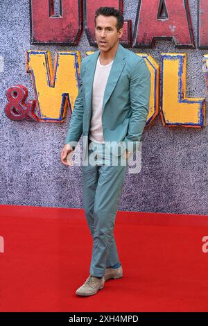 London, Großbritannien. Juli 2024. Ryan Reynolds beim Deadpool & Wolverine UK Sneak Peek Event, Eventim Apollo am 11. Juli 2024 in London, Großbritannien. Foto: Stuart Hardy/ABACAPRESS. COM Credit: Abaca Press/Alamy Live News Stockfoto