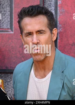 London, Großbritannien. Juli 2024. Ryan Reynolds beim Deadpool & Wolverine UK Sneak Peek Event, Eventim Apollo am 11. Juli 2024 in London, Großbritannien. Foto: Stuart Hardy/ABACAPRESS. COM Credit: Abaca Press/Alamy Live News Stockfoto