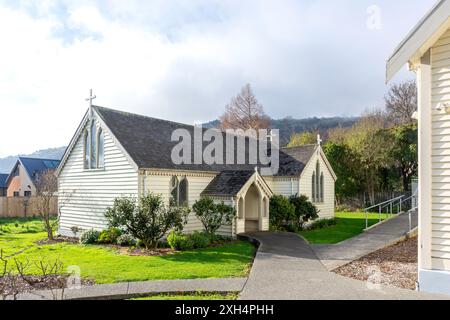 Anglikanische Kirche St. Marys, Martindales Road, Heathcote Valley, Heathcote, Christchurch (Ōtautahi), Canterbury, Neuseeland Stockfoto