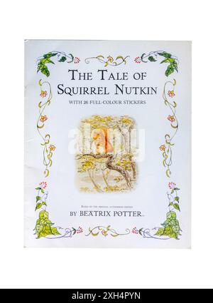 'The Tale of Squirrel Nutkin' Kinderbuch von Beatrix Potter, Greater London, England, Vereinigtes Königreich Stockfoto