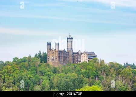 Balduinstein: Schloss Schaumburg in Lahntal, Rheinland-Pfalz, Rheinland-Pfalz, Deutschland Stockfoto