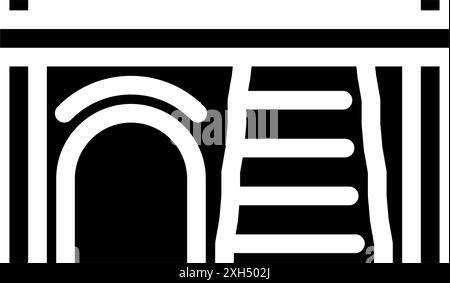 Haus Hamster Haustier Glyphe Symbol Vektor Illustration Stock Vektor