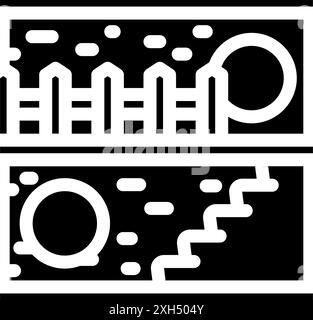 Hamster Haustier Glyphen Symbol Vektor Illustration Stock Vektor