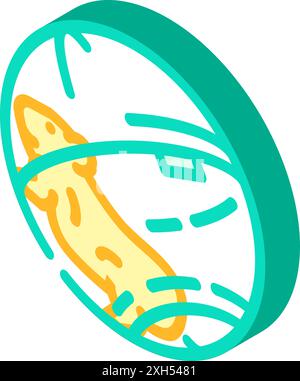 Hamster in Kugel PET isometrische Icon Vektor Illustration Stock Vektor