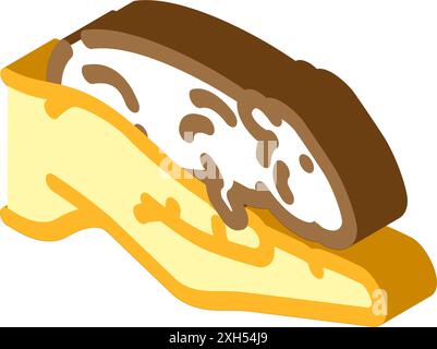 Hamster Haustier Hand isometrische Icon Vektor Illustration Stock Vektor