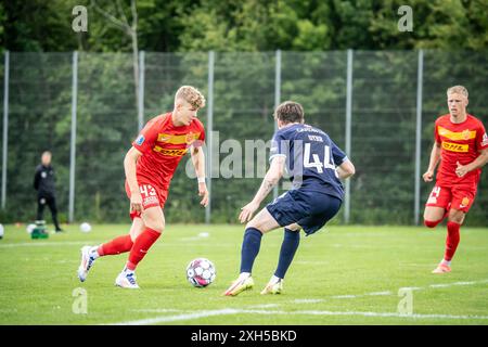 Farum, Dänemark. Juni 2024. Sindre Walle Egeli (43) vom FC Nordsjaelland während eines Testspiels zwischen FC Nordsjaelland und Randers FC in Farum. Stockfoto