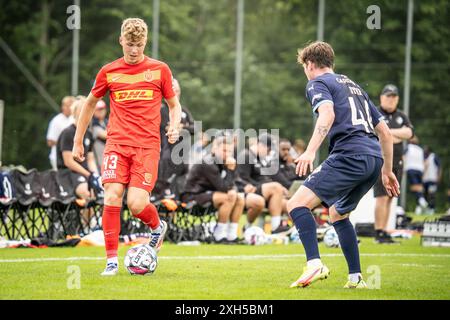 Farum, Dänemark. Juni 2024. Sindre Walle Egeli (43) vom FC Nordsjaelland während eines Testspiels zwischen FC Nordsjaelland und Randers FC in Farum. Stockfoto