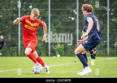 Farum, Dänemark. Juni 2024. Sindre Walle Egeli (43) vom FC Nordsjaelland während eines Testspiels zwischen FC Nordsjaelland und Randers FC in Farum. Stockfoto