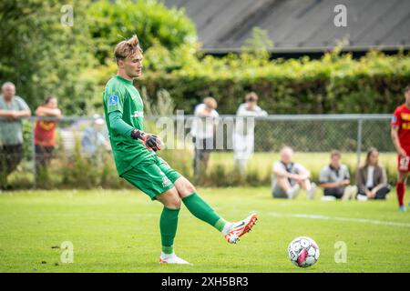 Farum, Dänemark. Juni 2024. Torhüter Andreas Gülstorff (31) des FC Nordsjaelland während eines Testspiels zwischen FC Nordsjaelland und Randers FC in Farum. Stockfoto