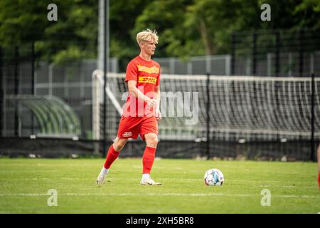 Farum, Dänemark. Juni 2024. Markus Walker vom FC Nordsjaelland wurde während eines Testspiels zwischen dem FC Nordsjaelland und dem Randers FC in Farum gesehen. Stockfoto