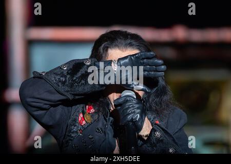 Parco San Valentino, Pordenone, Italien, 10. Juli 2024, #Alicecooper #pordenone #parcosanvalentino #italien während der Alice Cooper Tour - Musikkonzert Stockfoto