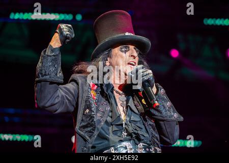 Musikkonzert - Alice Cooper Tour Alicecooper pordenone parcosanvalentino italien während der Alice Cooper Tour, Musikkonzert in Pordenone, Italien, 10. Juli 2024 Pordenone Parco San Valentino Italien Copyright: XBiagioxRuggierix/xLiveMediax LPM 1437674 Stockfoto