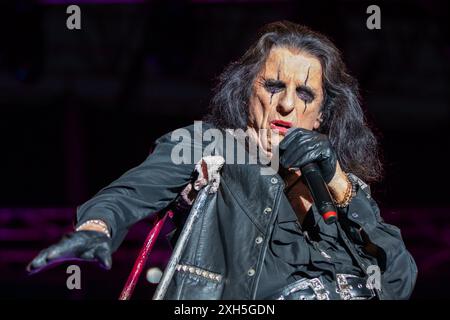 Pordenone, Italien, 10. Juli 2024 während der Alice Cooper Tour, Musikkonzert in Pordenone, Italien, 10. Juli 2024Credit: Independent Photo Agency Srl/ Alamy Live News Stockfoto