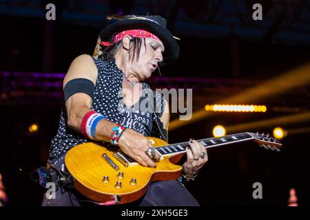 Pordenone, Italien, 10. Juli 2024 während der Alice Cooper Tour, Musikkonzert in Pordenone, Italien, 10. Juli 2024Credit: Independent Photo Agency Srl/ Alamy Live News Stockfoto